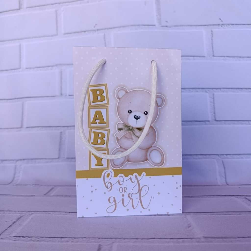 Sacolinha Personalizada cha revelação dourado\sacolinha surpresa lembrancinha chá revelação dourado