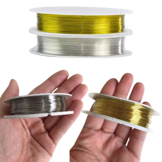 Rolo Fio Cabelo de Anjo 100 Metros 0.3MM e 0.4MM Com Banho em Dourado ou Níquel em Oferta na Shopee