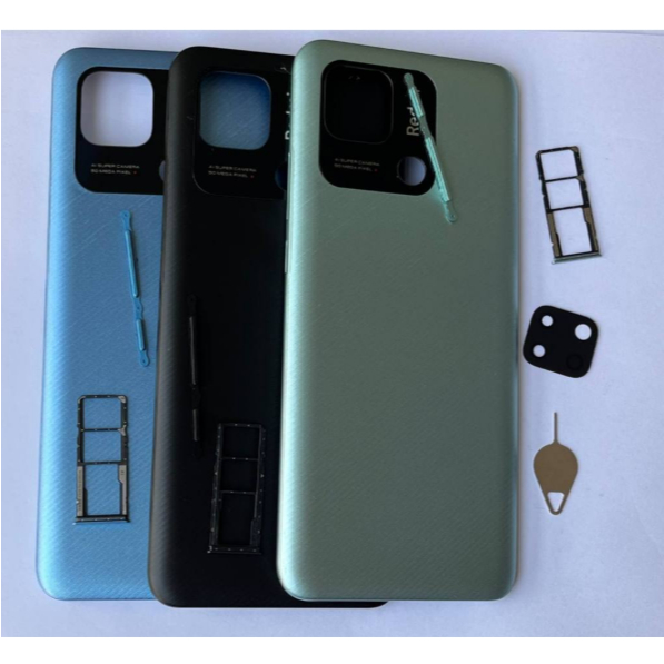 Tampa traseira + lente + gaveta de chip + chavinha Redmi 10c | PRODUTO NOVO