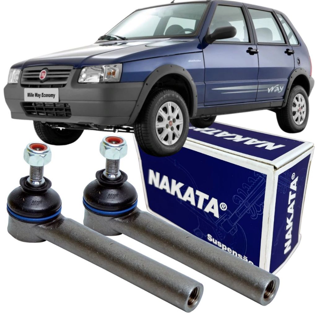 Terminal de Direção (Par) - Fiat Uno - 1992 a 2012 - Nakata em Oferta na Shopee