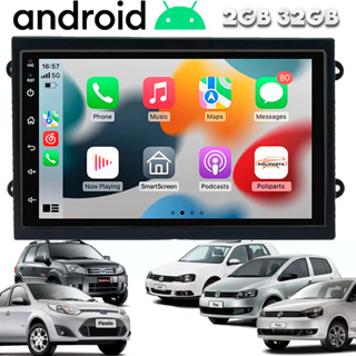 Central Multimidia Android Fiesta Polo Fox Golf Ecosport Wifi Bluetooth Gps Espelhamento 7 Polegadas em Oferta na Shopee