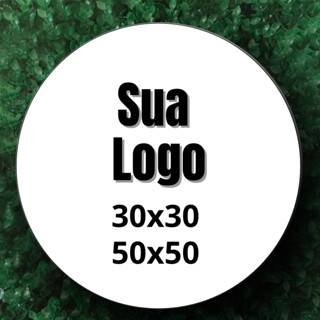 Placa Decorativa Redonda Painel Sua LOGO Personalizado Quadro Sua Foto Decoração Loja Peça MDF 4K HD em Oferta na Shopee