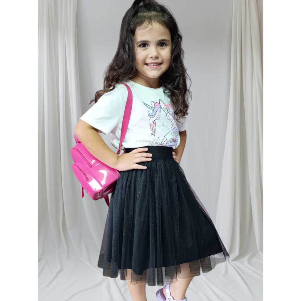 Saia Infantil Godê tule Cristal