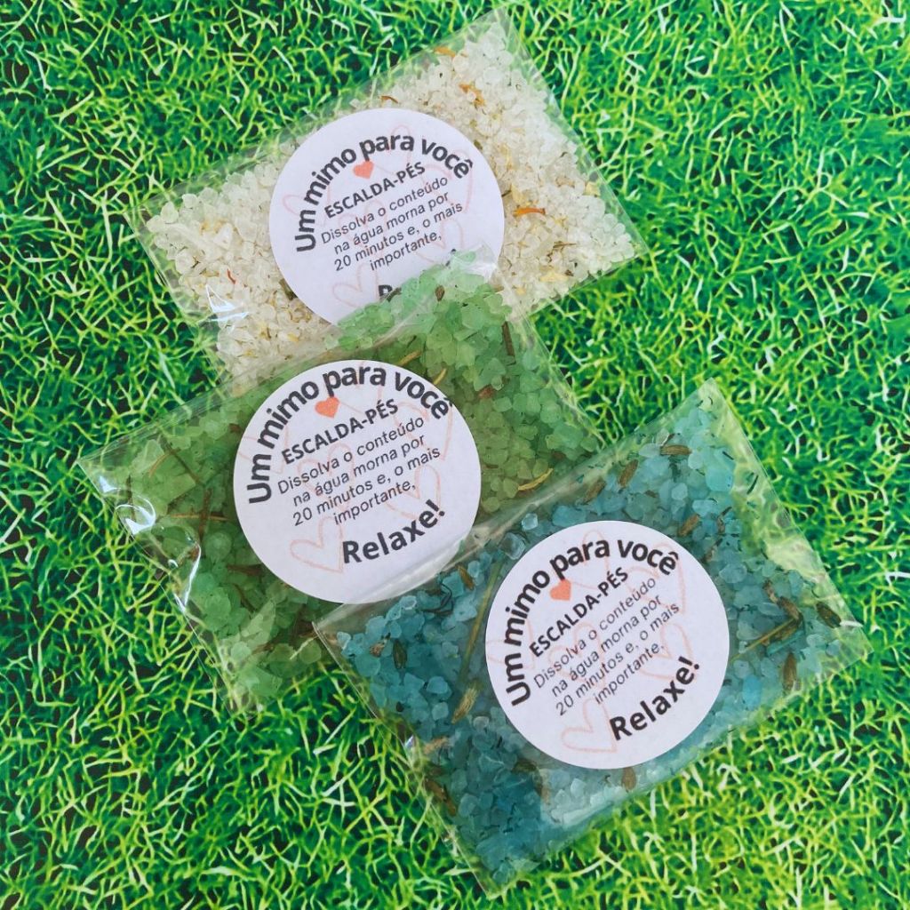 Kit 10, 20, 30 ou 50 saquinhos de Escalda-Pés - Mimo para Clientes em Oferta na Shopee