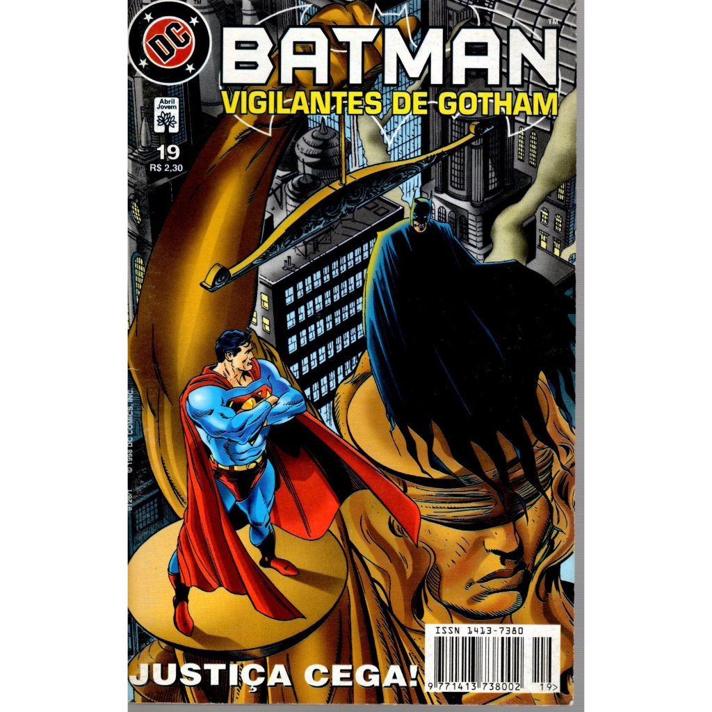 Gibi - HQ Batman - Vigilantes de Gotham n° 19 - Justiça Cega! - 1998