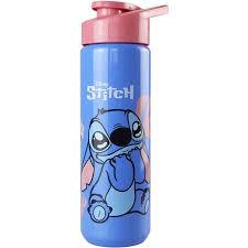 Squeeze Com Canudo Garrafa De Água Academia Infantil Plástico 700ml Stitch em Oferta na Shopee