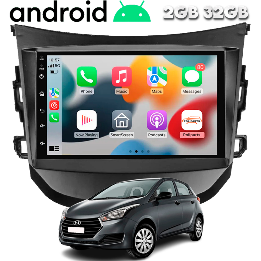 Central Multimidia Android Hb20 2012 a 2019 Gps Wifi Espelhamento Bluetooth Carplay em Oferta na Shopee