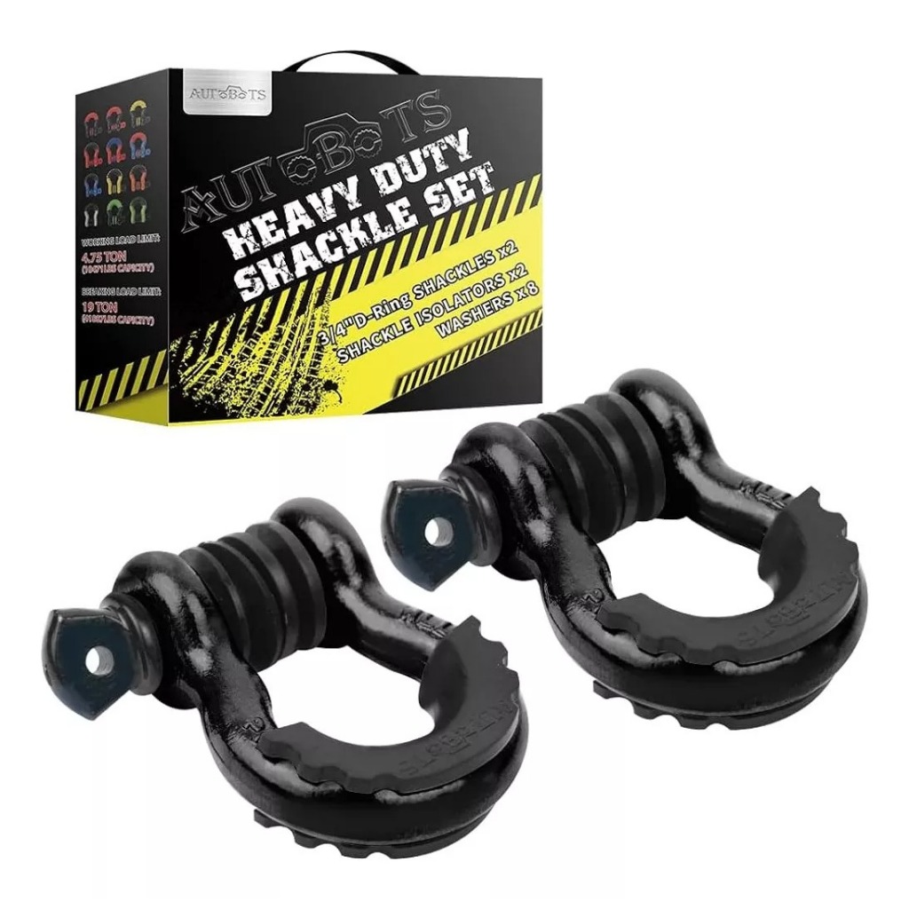 Manilha Curva 3/4 Forjada (PAR) Reboque Ancoragem 4.75 TONELADAS Off-Road JEEP 4X4