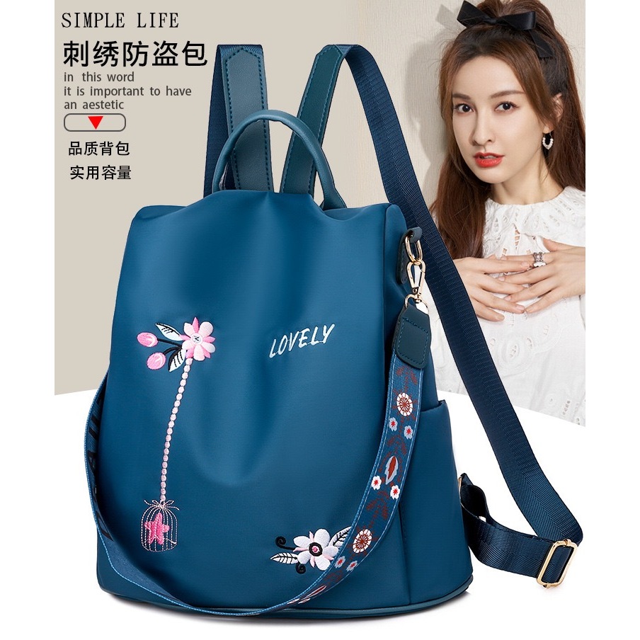 Bolsa femenina mochila Portátil de Poliéster da moda feminina Antifurto e à prova d'água em Oferta na Shopee