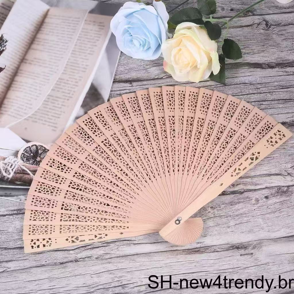 2 Peças le que Dobrável Dançarino Adorno Artesanato Vestir Madeira Prop Estilo Presente De Fãs Mão Decor