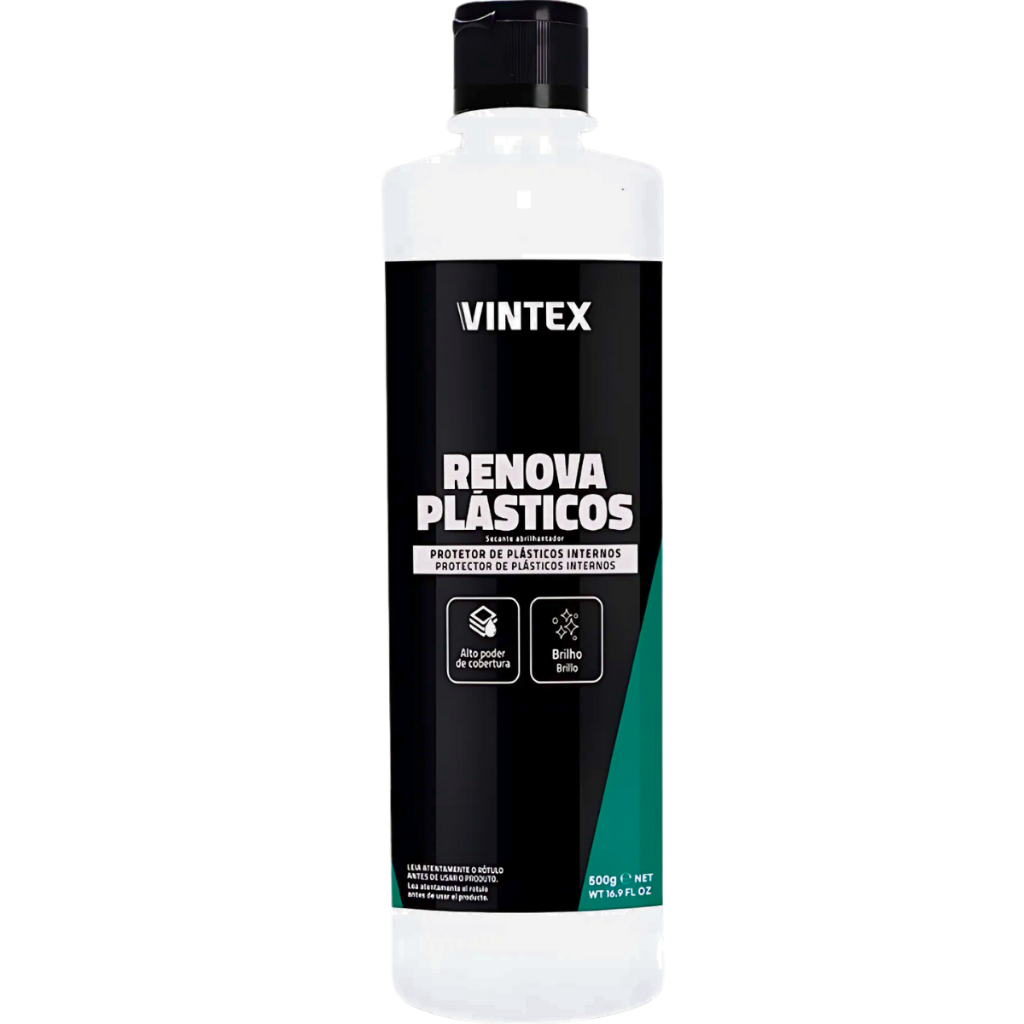 Renova Plástico Vintex 500ml Proteção e Brilho Automotivo - Spare Parts and Accessories for Vehicles