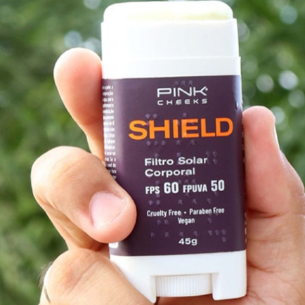 Filtro Solar Protetor Solar FPS60 Em bastão incolor PINK CHEEKS promoçao em Oferta na Shopee