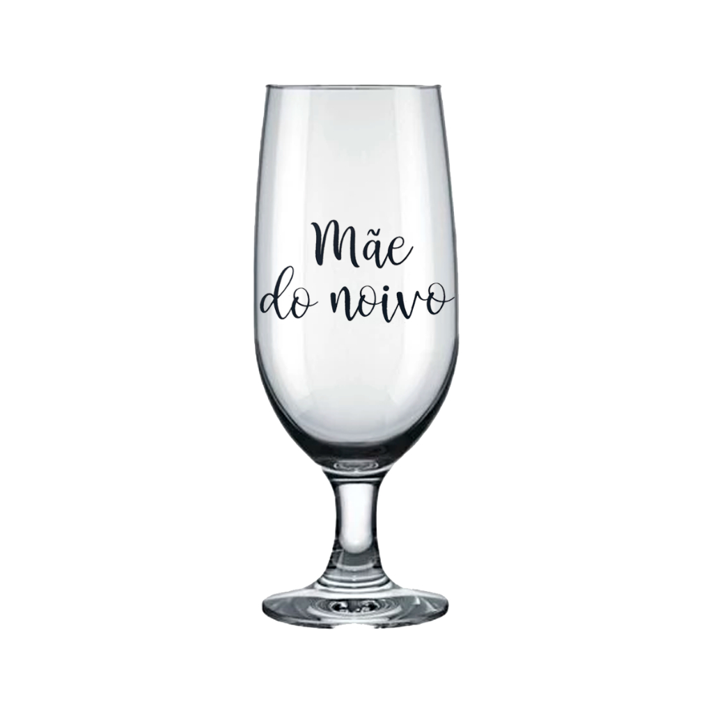 Detalhes do Kit De 4 Taças De 300ml De Vidro Decorado Mãe E Pai Da Noiva E Noivo Para Casamento