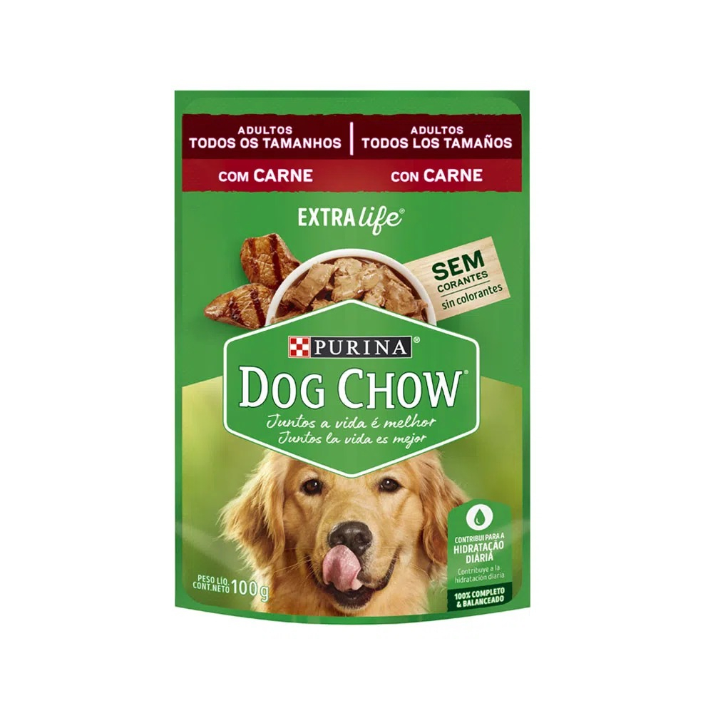 Detalhes do Sache Dog Chow Carne - Com 15 Unidades