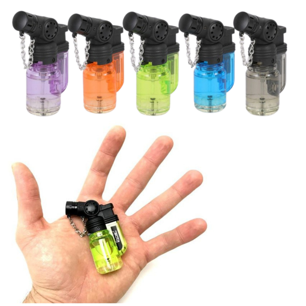 SUPER MINI O MAIS PEQUENO Mini Macarico Portatil Recarregavel Controle Chama ( Pode ser recarregada inúmeras  vezes)