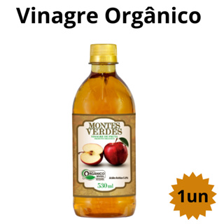 Vinagre de Maça 100% Natural Orgânico Mãe do Vinagre 5% Acidez Montes Verdes embalagem de plástico 530ml em Oferta na Shopee
