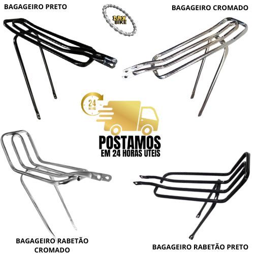 Bagageiro Garupa Bicicleta Aro 26 Aço Tubo Grosso Mtb em Oferta na Shopee
