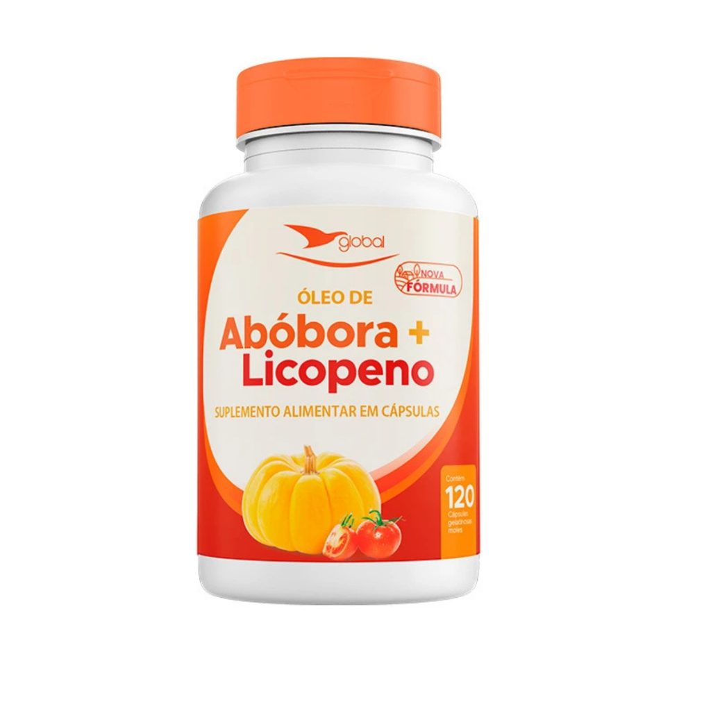 Suplemento Óleo de Semente de Abóbora+Licopeno - 120 Cápsulas Global