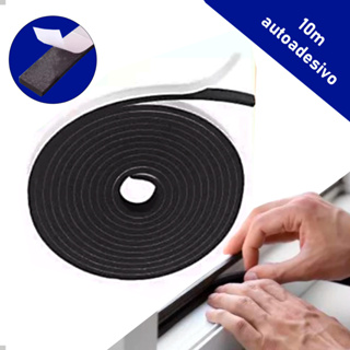Fita De Vedação Auto Colante Eva Janela E Porta 2, 4, 6, 8 ou 10 METROS em Oferta na Shopee