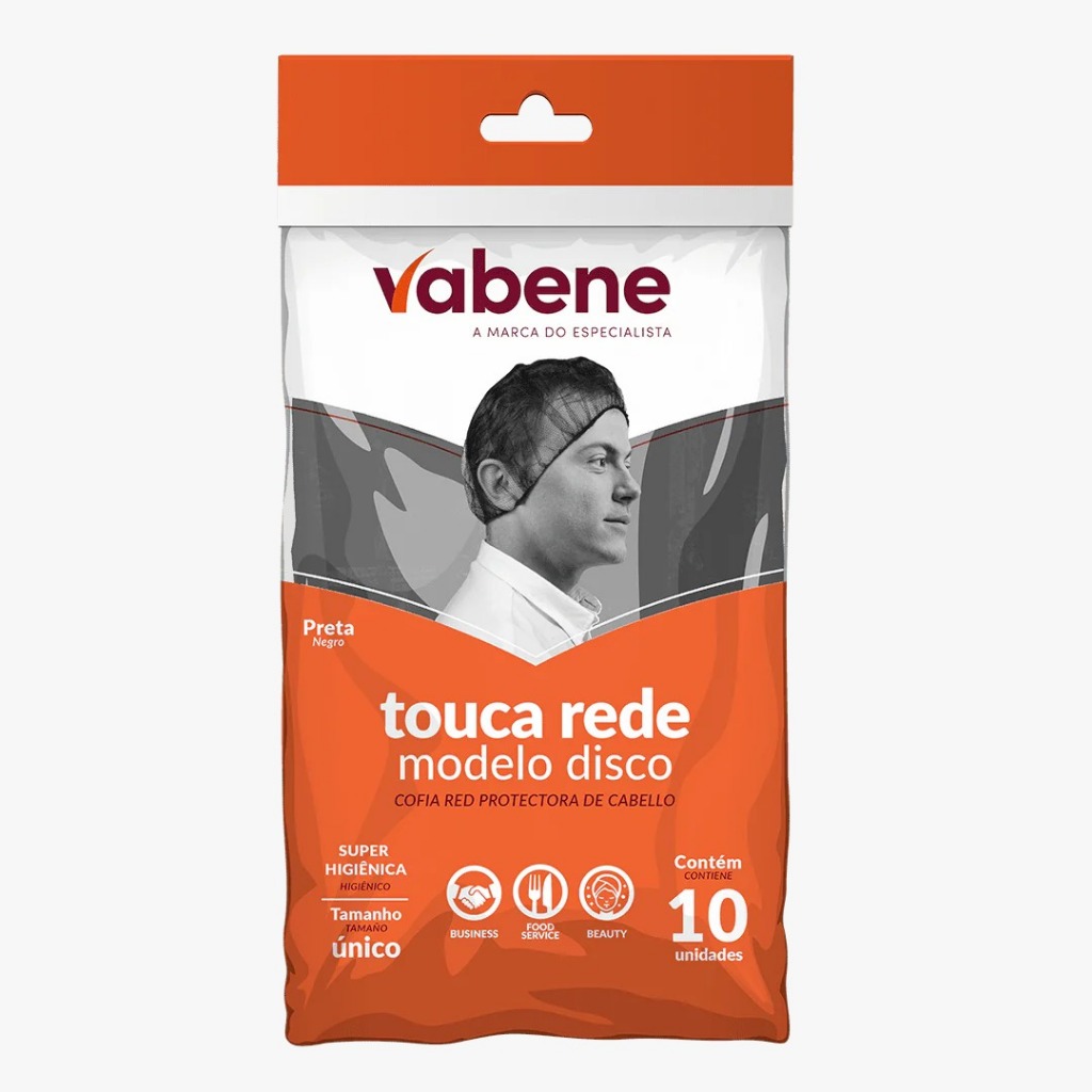Touca Rede Redinha Preta Pcte com 10 unidades Cor Preto em Oferta na Shopee
