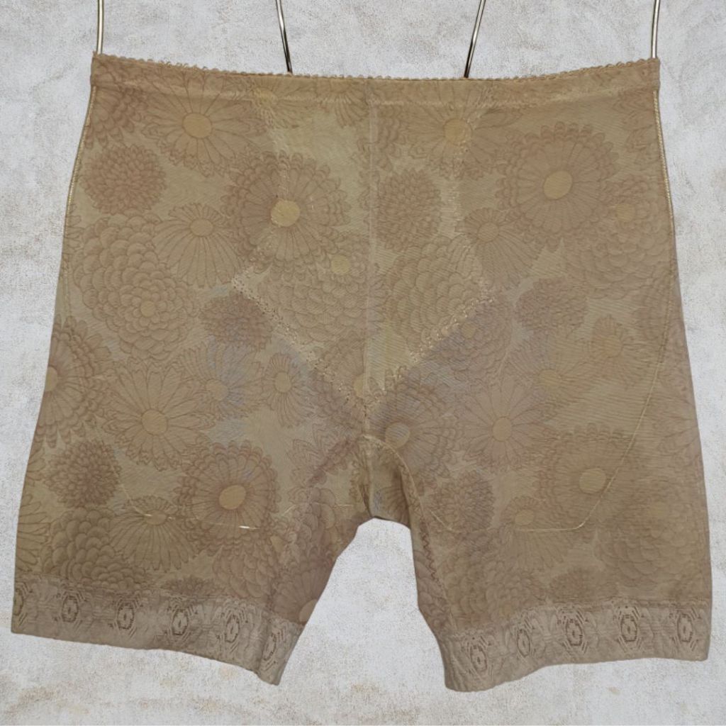 raridade cinta anágua estilo shorts demillus floral vintage anos 60