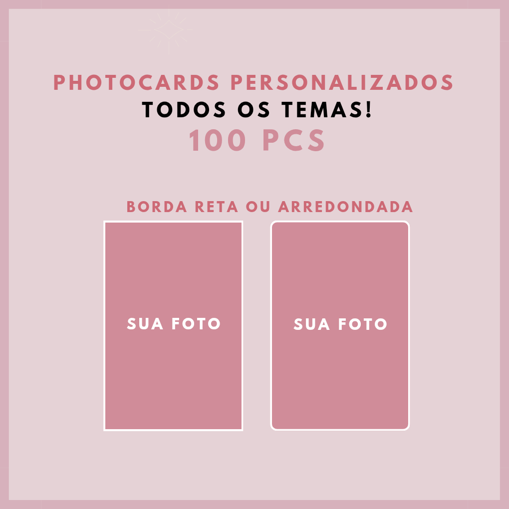 kit Photocards Personalizados FANMADES 100 Unidades em Oferta na Shopee