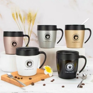 Caneca Copo Térmico Para Café Chá Mantém Temperatura Com Alça Bebidas quente fria Aço Inoxidável 300 em Oferta na Shopee