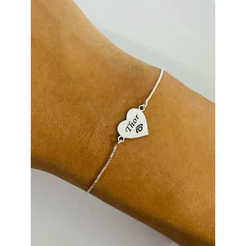 Pulseira Personalizada Pet em Prata 925 Legítima