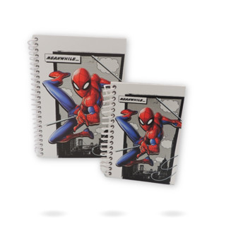 Kit Caderno e Caderneta Homem Aranha Capa Dura Espiral Escolar Vermelho em Oferta na Shopee