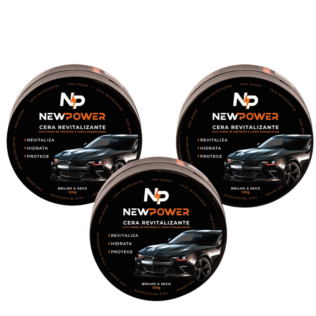 Cera Revitalizadora de Plástico New Power - Produto Oficial 3 Unidades Envio Rápido em Oferta na Shopee