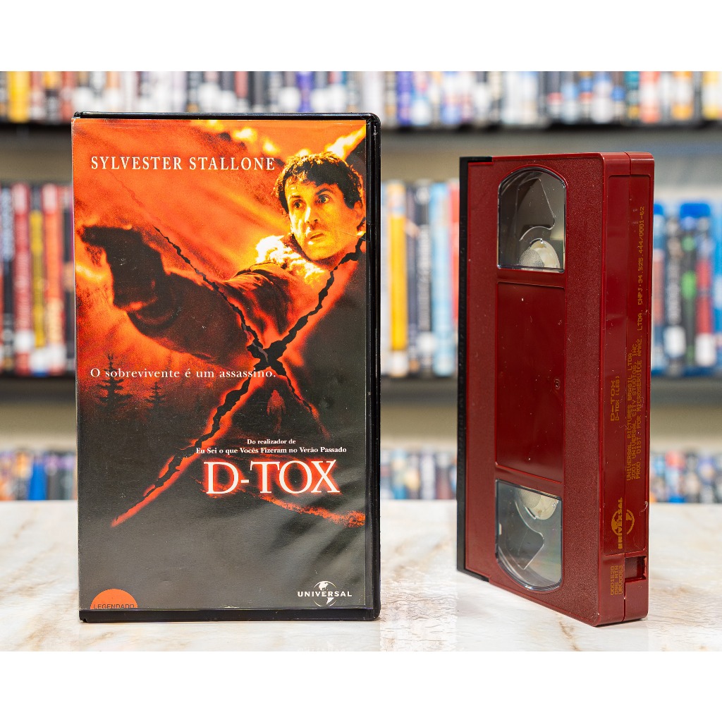 VHS D-TOX  - LEGENDADO - Sylvester Stallone - Original - Fita de Vídeo Filme - (DTOX)