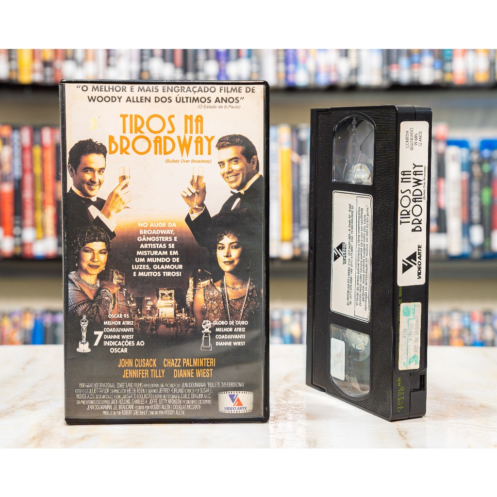 VHS Tiros Na Broadway - LEGENDADO - Woody Allen John Cusack Jennifer Tilly - Original - Fita de Vídeo Filme