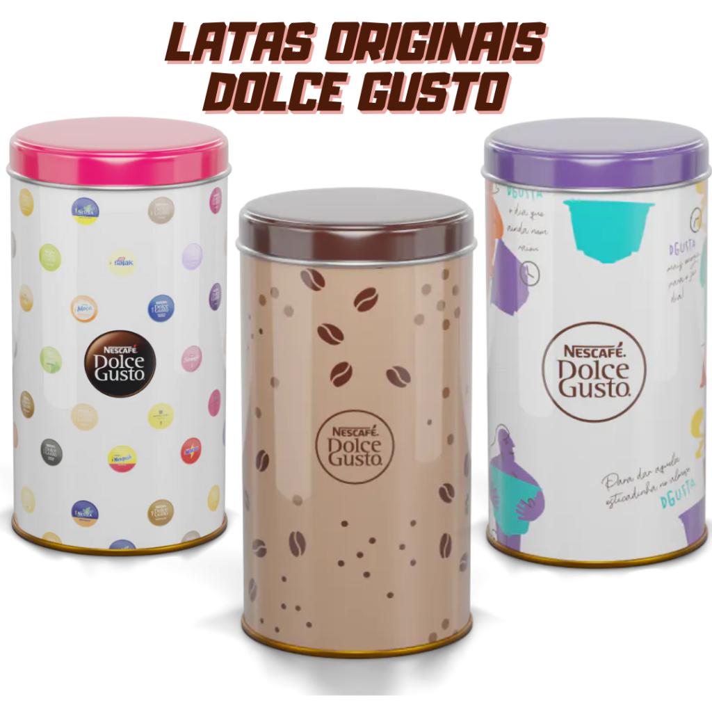 Porta Cápsulas Lata Original Dolce Gusto Nescafé