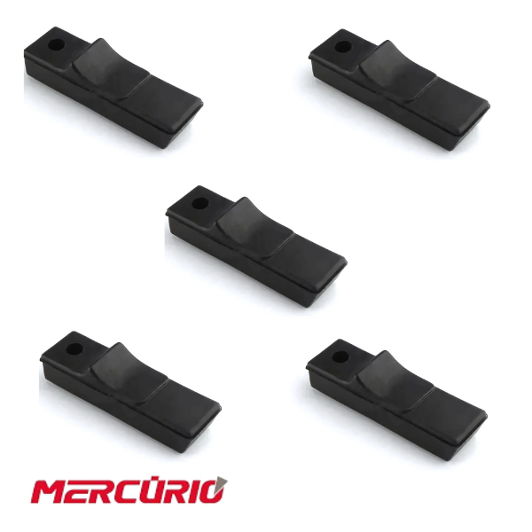Kit com 5 Borracha Descanso Lateral Titan 2000, Cg Titan Fan 125/150/160/strada/cbx 750