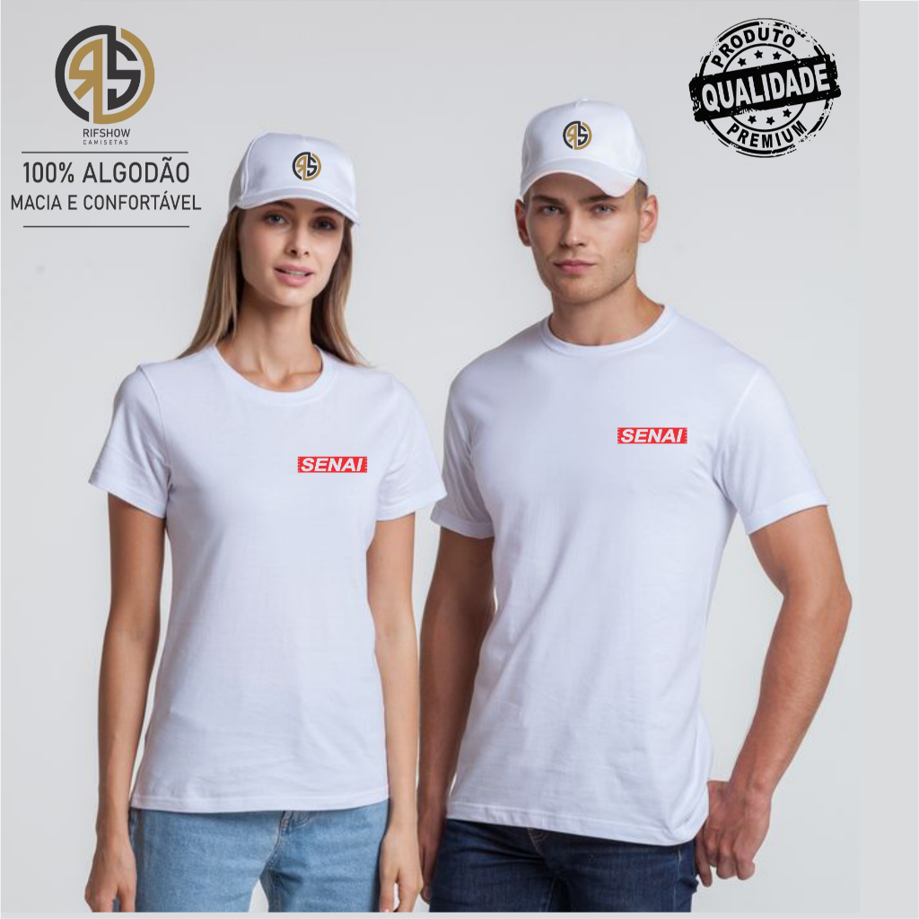 Camiseta e baby Look masculina e feminina curso técnico Senai