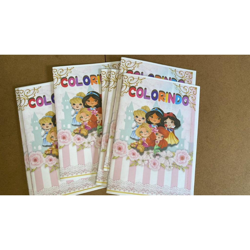 Kit 10 Revista Princesas Cut Baby Para colorir Personalizados Para festa de Aniversario