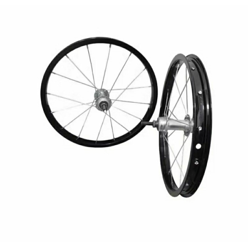 roda aro 16 preto "o par " para bicicleta infantil , 1 dianteira e 1 traseira.