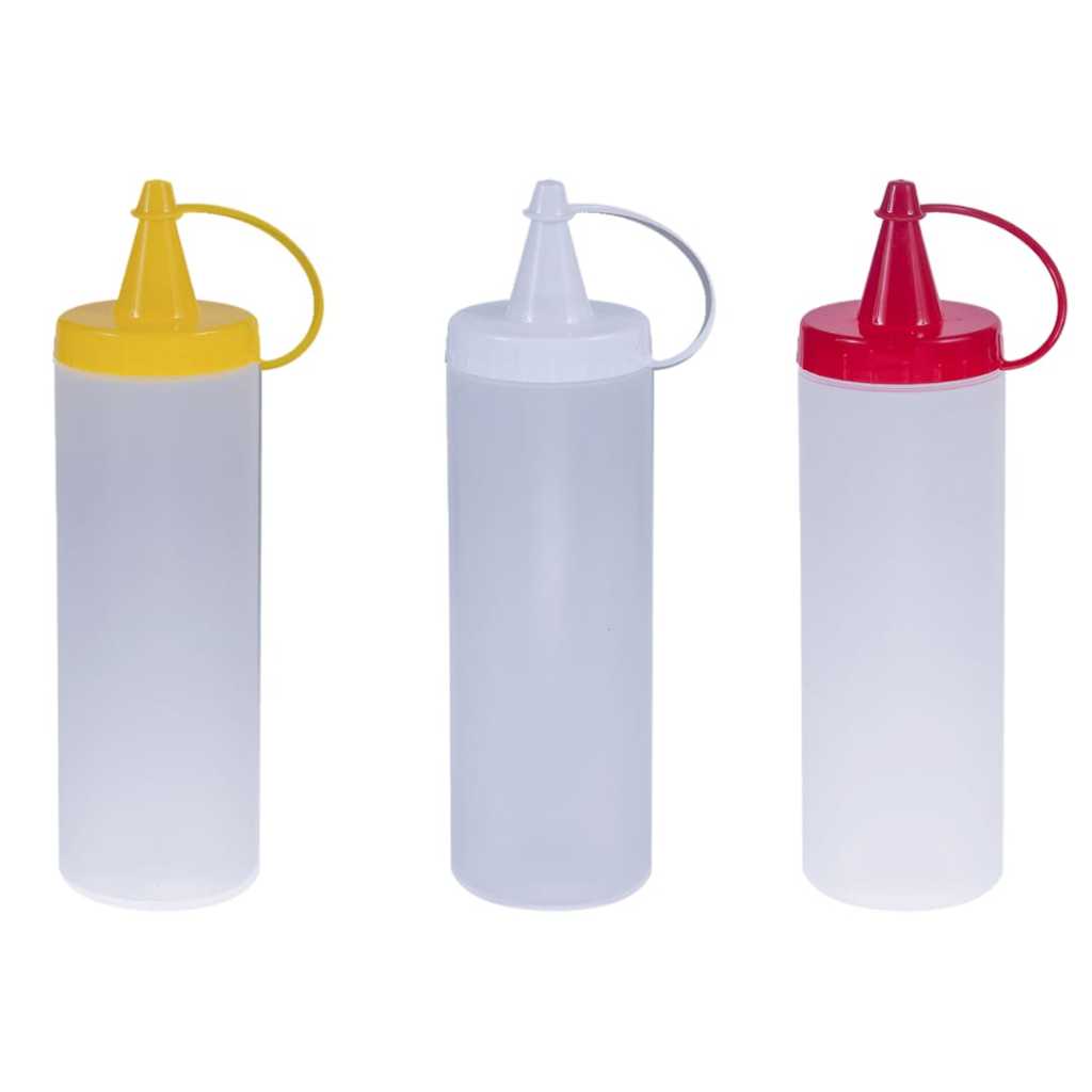 Bisnagas Para Molhos/katchup/maionese/mostarda. Bar e lanchonete. Kit Com 3.