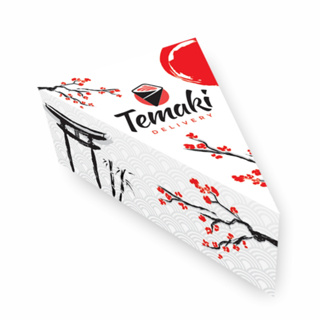 Embalagens Caixas Delivery Temaki (100 e 200 unidades) em Oferta na Shopee