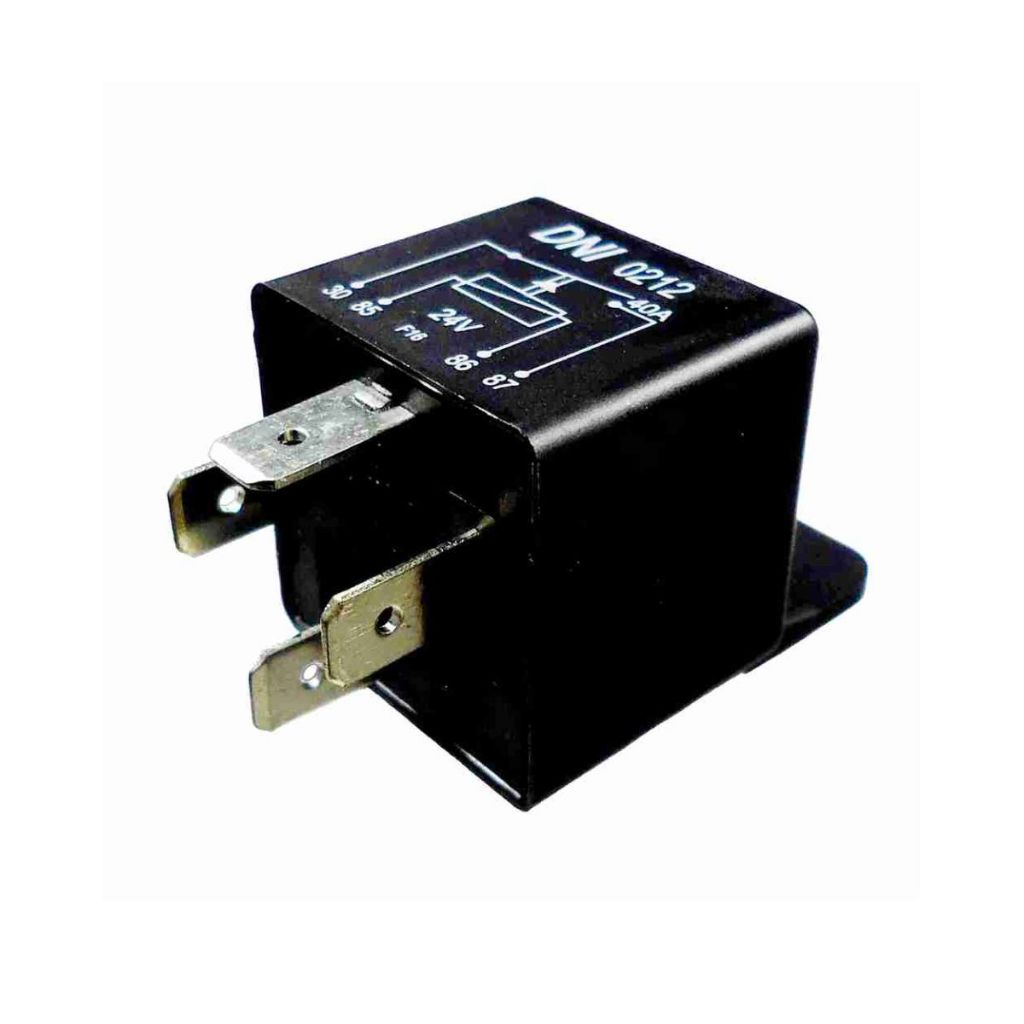 Rele Auxiliar De Comando 4 Pinos 24V 40A Com Suporte Voltagem:24 volts