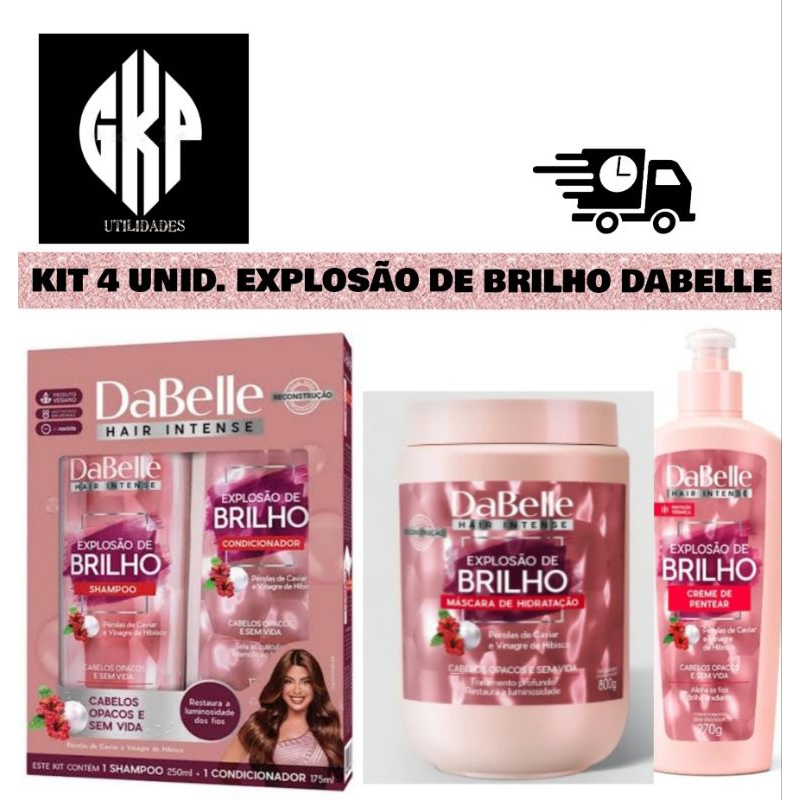 KIT 4 UND. EXPLOSÃO DE BRILHO DABELLE