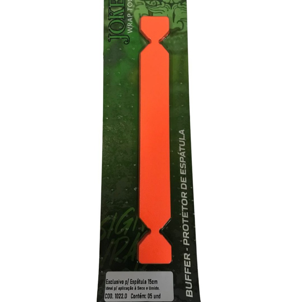 5 Unidades Feltro Buffer Protetor de Espatula 15cm Profissional Orange 1022.O Joker Wrap Tools - Envelopamento Insulfilm