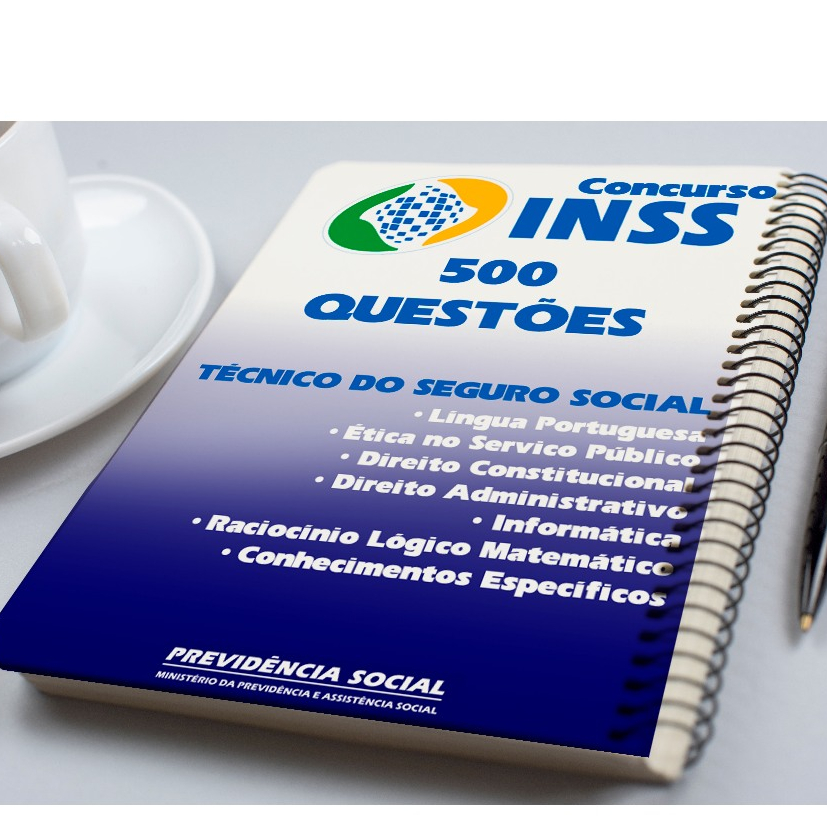 Imagem Apostila Concurso INSS 2025 500 Questões Oficial-Criado Pela Banca