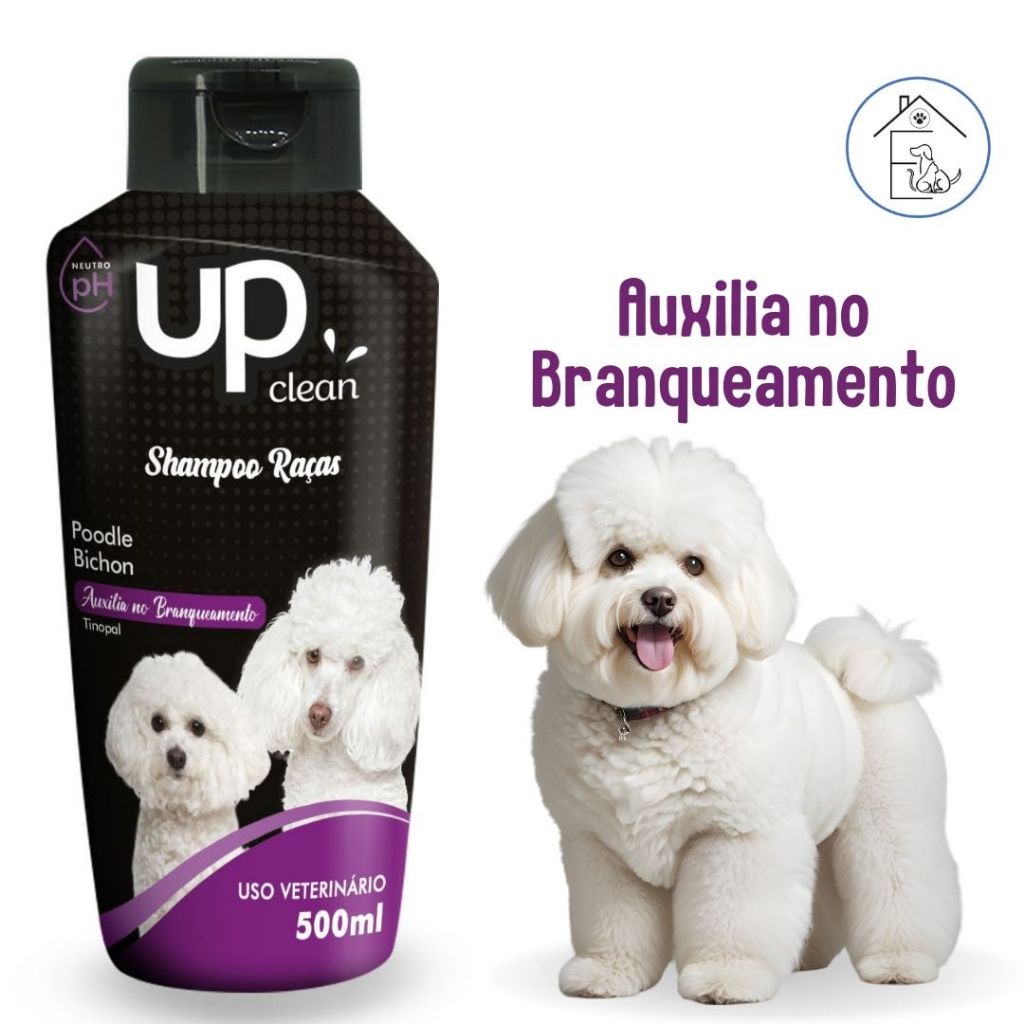 SHAMPOO PARA CACHORRO RAÇAS POODLE/BICHON 500ML UP CLEAN