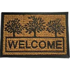 Tapete Capacho Porta Entrada 40x60 Emborrachado Antiderrapante Decorativo Casa Escritório