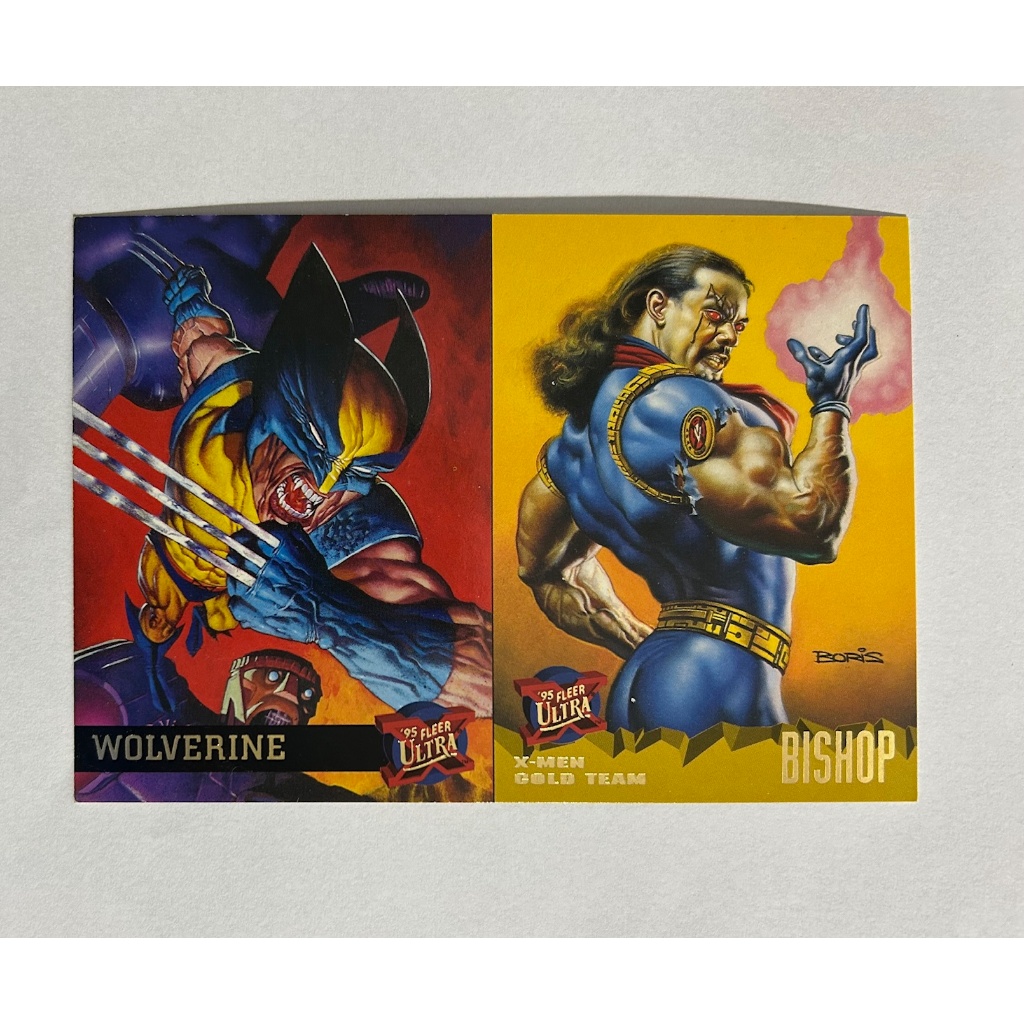 X-men 95 Ultra Fleer 1995 Card Marvel Promocional Muito Raro Wolverine Bishop