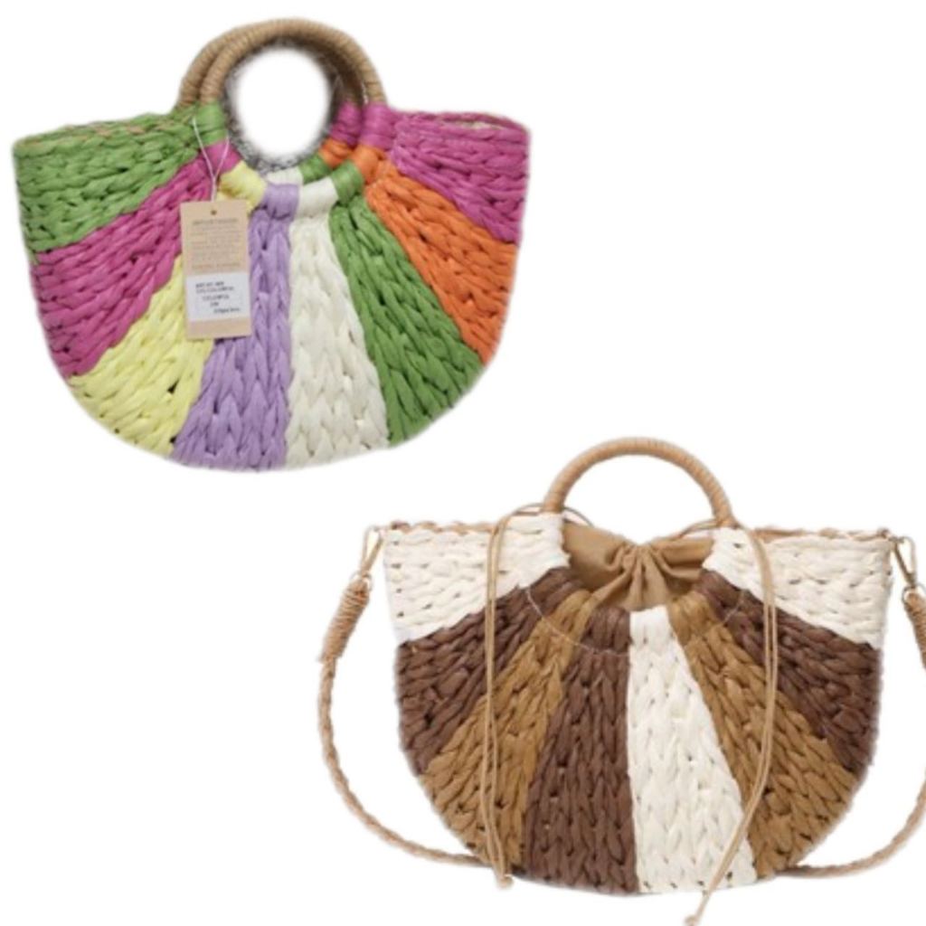 Meia Lua Saco De Palha Bolsas Praia Crossbody Bolsas para As Mulheres Bohemian Bag Designer Viagem