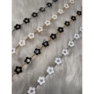 Cinto de metal com flores elegante e versátil para mulheres, adequado para vestidos e corrente de decoração de cintura em Oferta na Shopee