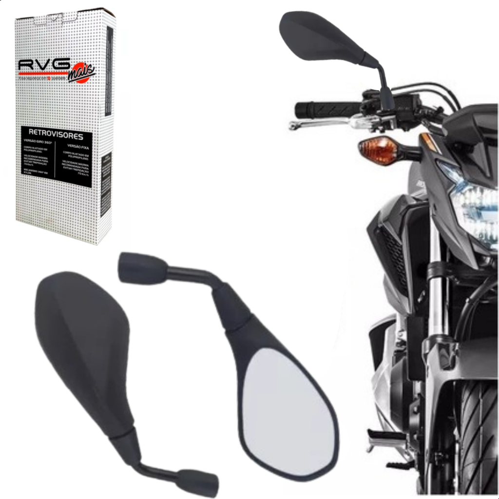 Retrovisor Bmw F800 Gs 650 Haste Curta Para Honda