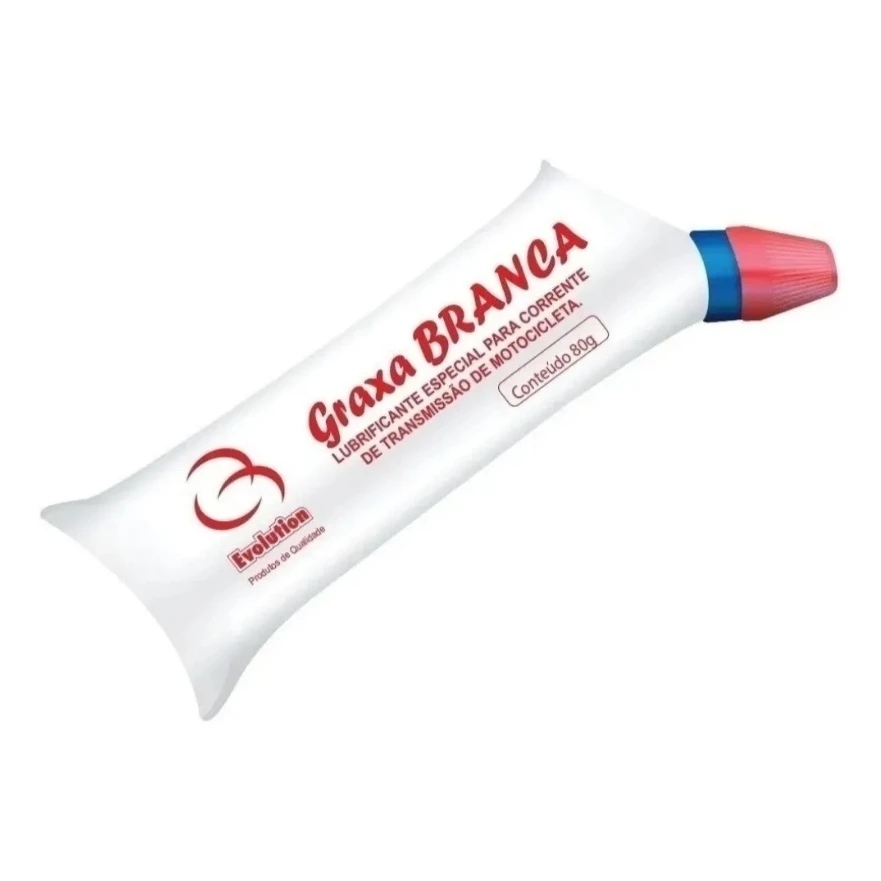 Graxa Branca Lubrificante para Corrente Transmissão Motos Bisnaga 80G em Oferta na Shopee